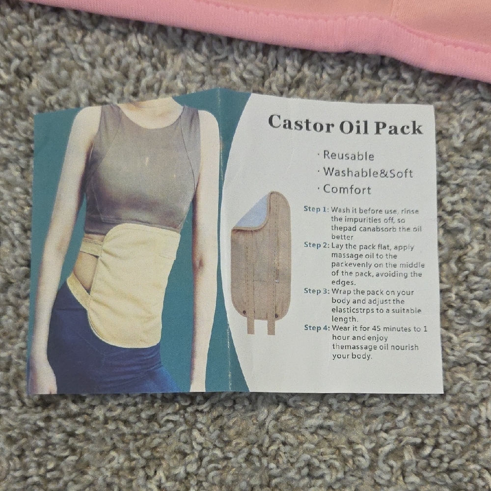 Pink Castor Oil Pack (2 Pcs)